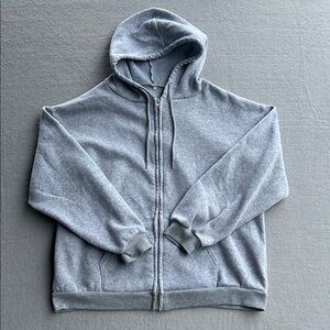 SHEIN Gray Women's Large Zip-Up Hoodie